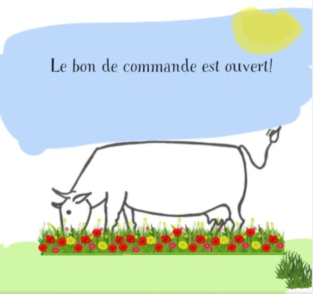 Le bon de commande est ouvert.